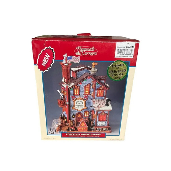 Lemax 2003 Plymouth Corners Captain Joe’s Nautical Antiques Lighted House 35888M - Picture 1 of 10